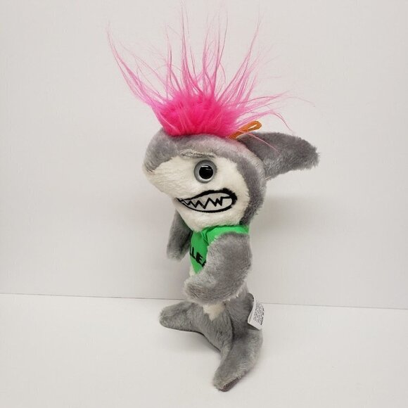 Ace Novelty Other - Ace Novelty 10" Gray Shark Green Killer Shirt Pink Hair Stuffed Animal Plush
